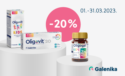 Oligovit i Oligogal odabrani artikli -20% 1.3-31.3.