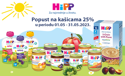 Hipp kašice -25% 1.5-31.5.
