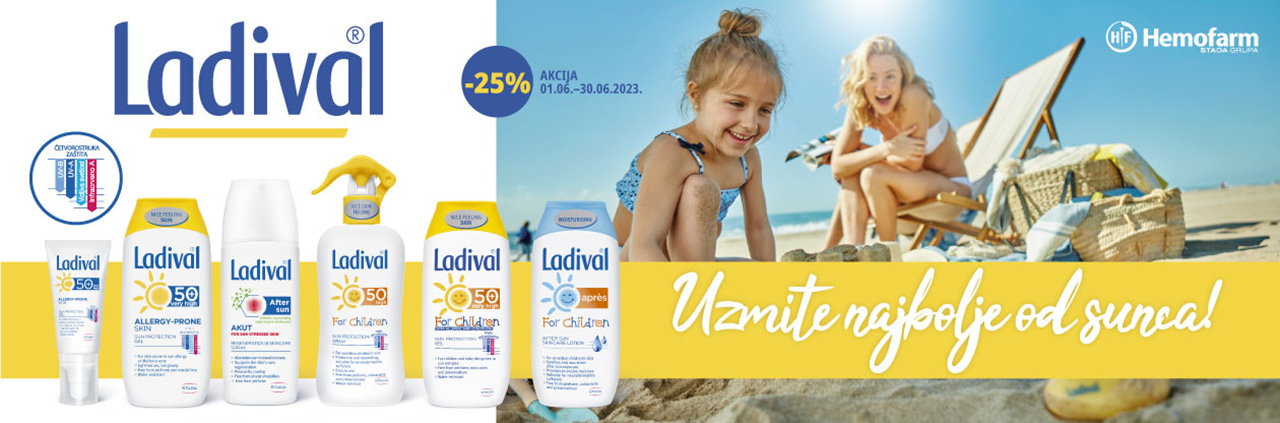 Ladival -25% 1.6-30.6.