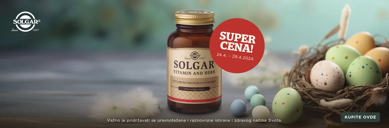 Solgar SUPER CENA Preduskršnji popusti, 24-29.4.