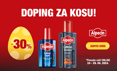 Alpecin -30% Preduskršnji popusti, 24-29.4.