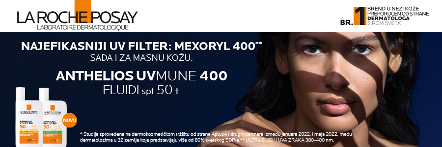 La Roche-Posay ANTHELIOS UVMUNE 400 FLUID SPF50+ Dnevna izrazito jaka UV zaštita bez parfema