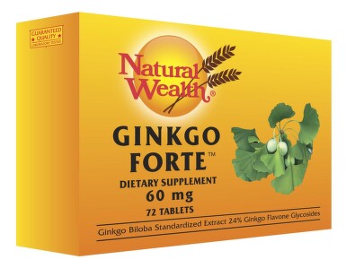 Natural Wealth Ginkgo forte 60 mg 72 tablete