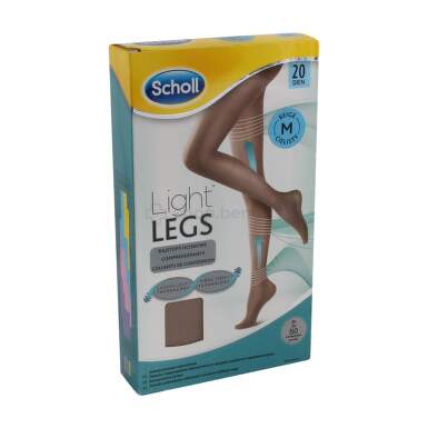 Scholl light legs kompresivne čarape 20 DEN, bež, M