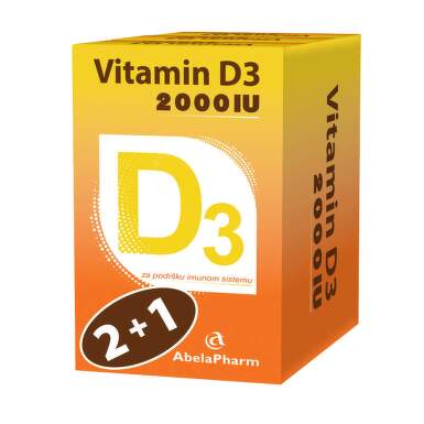 Vitamin D3 2000 IU 2+1 Abela