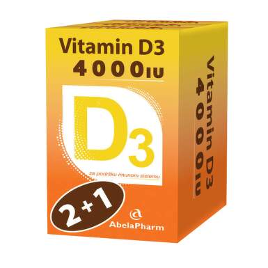 Vitamin D3 4000 IU 2+1 Abela