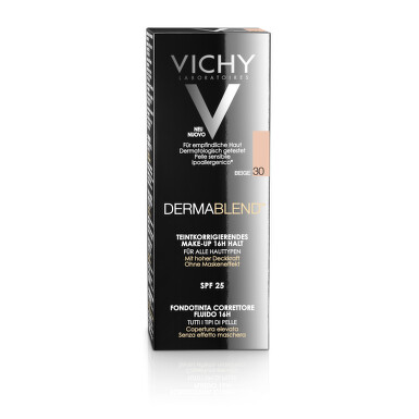 Vichy Dermablend Tečni korektivni puder SPF 35, boja 30 Beige, 30 ml