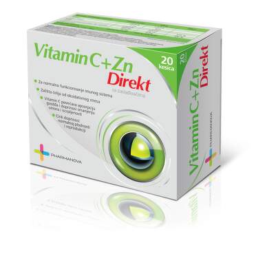 Vitamin C direkt + cink 20 kesica