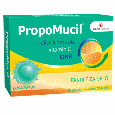 PropoMucil® pastile eukaliptus,24 pastile