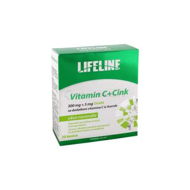 Lifeline Vitamin C + cink 20 kesica