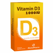 Abela Pharm  Vitamin D3 1000 IJ, 30 kapsula