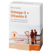 Livsane Omega 3 + vitamin E 60 kapsula
