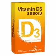 Abela Pharm  Vitamin D3 2000 IJ, 30 kapsula