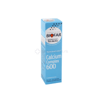 Biofar Kalcijum kompleks 600 mg 15 šumećih tableta