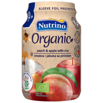 Nutrino Organic Pire breskva i jabuka sa pirinčem, 190 g