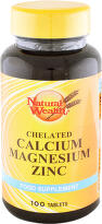Natural Wealth Kalcijum magnezijum cink 100 tableta