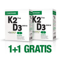 Dietpharm K2D3, 30 kapsula 1+1 GRATIS