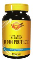 Natural Wealth Vitamin D-1000 Protect, 50 tableta
